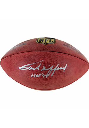 Frank Gifford Autographed NFL Football w/ "HOF" Insc.